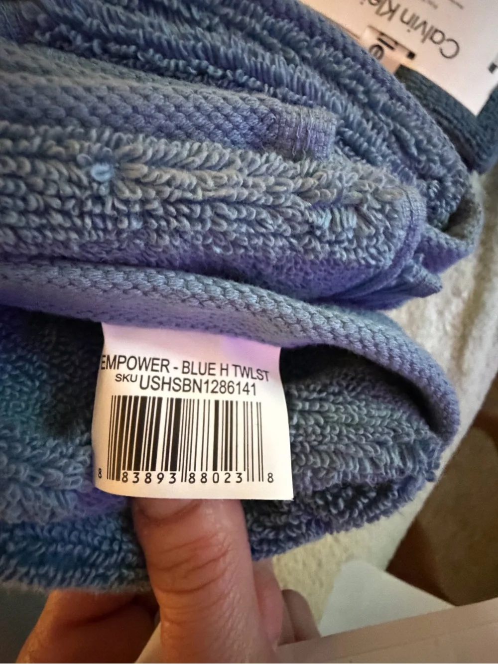Calvin Klein Slate Blue Towel Set